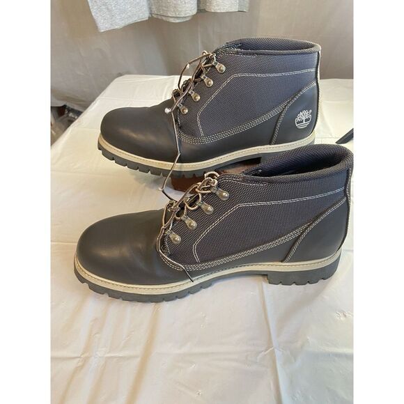 Men\'s Gray‎ Leather Campsite Raul Lace Up Waterproof Boots-Size 13M-NWB main image 15